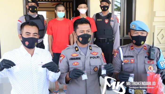 Tergiur Uang Rp 500 Ribu, Dua Anak Kos di Kendari Nekat Jadi Pengedar Sabu