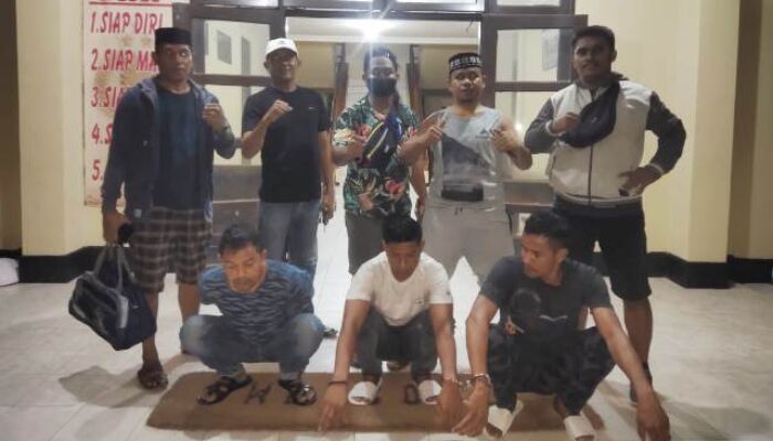 Bawa 2,5 Kg Sabu, Tiga Pria Ditangkap di Sebuah Hotel di Poasia