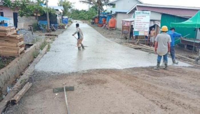 Dorong Pertumbuhan Ekonomi, PT VDNI Kembali Bangun 2 Km Jalan Beton