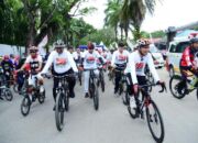 Meriahkan HUT Kota Kendari ke-191, Wali Kota Kendari Gelar Gowes Sejauh 20 Km