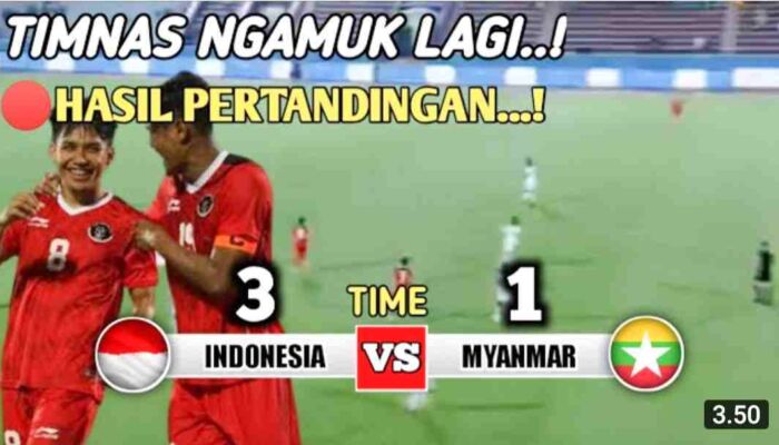 Tim Nas Indonesia U 23 Libas Myanmar Skor 3-1 di SEA Games 2021