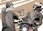 Pengendara Motor Kritis Ditebas OTK Pakai Parang di Bundaran Adi Bahasa Baruga