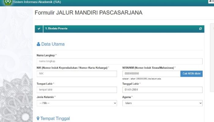 Cara Lengkap Daftar Jalur Mandiri Pascasarjana Lewat SIAKAD IAIN Kendari