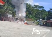 Sepeda Motor Thunder Ludes Terbakar Usai Isi BBM di SPBU Rate-rate Koltim