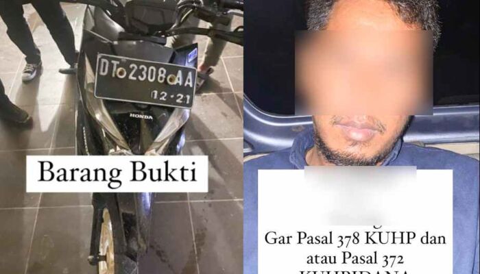 Tak Punya Uang Mau Tebus Gadai, Pria di Kendari Nekat Curi Motor