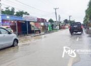 Jalan Martandu Menuju Perkantoran Gubenur Sultra Jadi Langganan Banjir