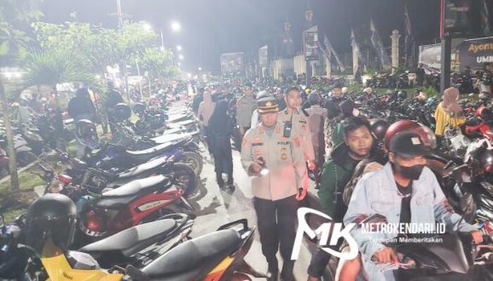 Kapolresta Kendari Turun Langsung Amankan Penutupan Expo UMKM Sultra 2022