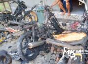 Tragis, 3 Unit Sepeda Motor Warga di Konawe Ludes Dibakar OTK