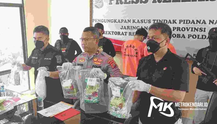 Bawa Sabu 5,2 Kg dan Pil Ekstasi, Dua Mahasiswa Kendari Ditangkap Polisi