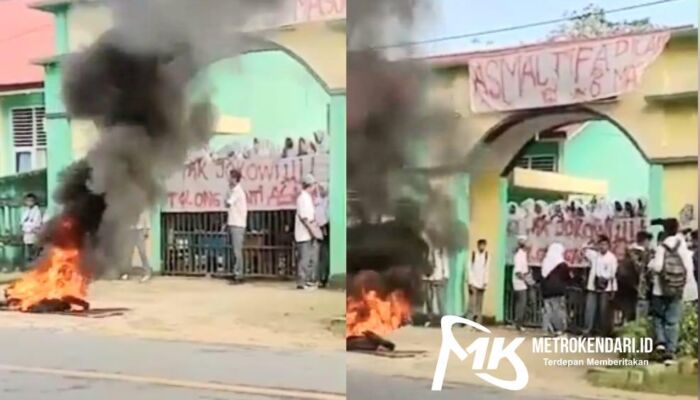 Sekolah SMAN 1 Kontunaga Kabupaten Muna Disegel Siswanya