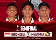 Link Live Streaming Semifinal Piala AFF U-16 2022 Indonesia vs Myanmar, Klik di sini!