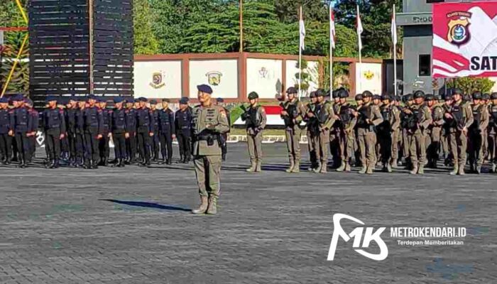 Ratusan Personel Brimob Asal Sultra Pulang Kampung, Usai 7 Bulan Bertugas di Papua