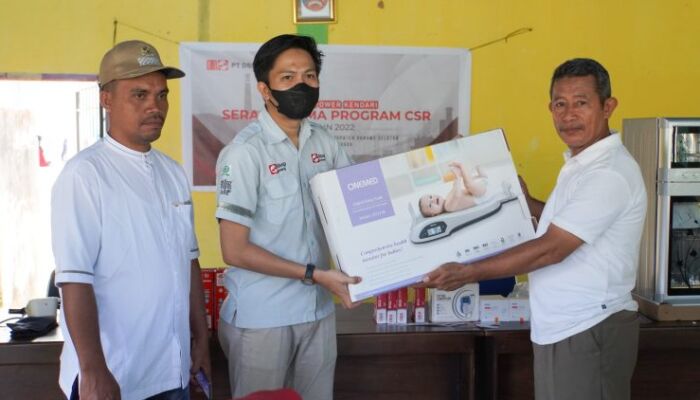 PT DSSP Power Kendari Salurkan Bantuan Alkes dan Beri Pendampingan Balita Stunting