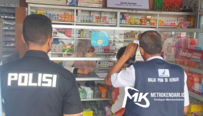 BPOM Kendari Gandeng Polda Sultra Sidak Peredaran Obat Sirup di Apotek