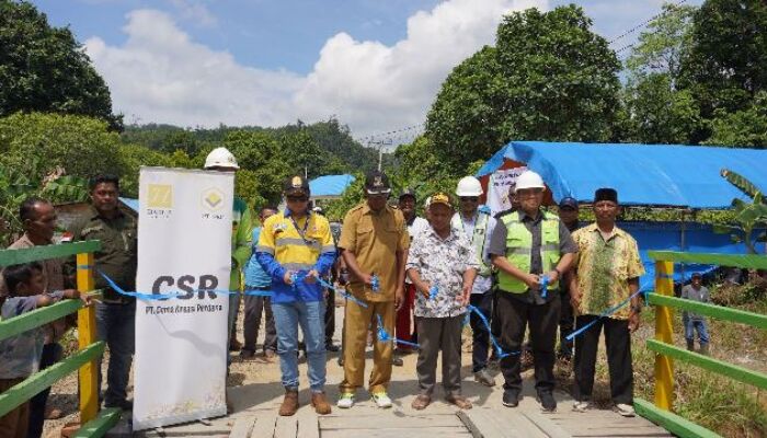 Permudah Akses Perekonomian Warga, PT GKP Benahi Jembatan di Wawonii Tenggara