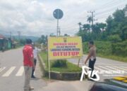 Jalan Poros Gunung Merah Konsel, Hari Ini Masih Ditutup Warga