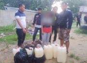 Razia Miras di Kendari, Polisi Sita  Ratusan Liter Arak dan Pongasi