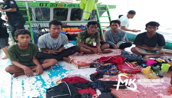 Sat Polairud Kota Kendari Berhasil Tangkap Pelaku Pemboman Ikan di Perairan Buton Utara