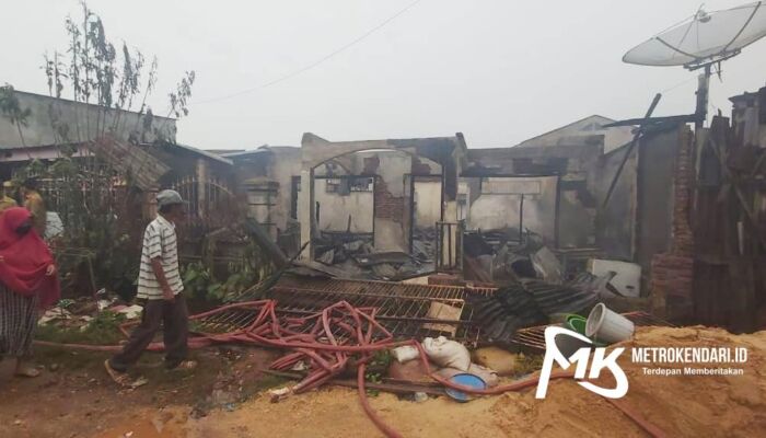 Belasan Rumah Ludes Terbakar di Kolaka, Dua Warga Alami Luka Bakar