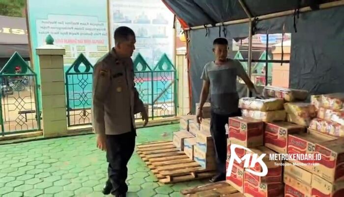 Gerak Cepat, Polres Kolaka dan Pemda Dirikan Posko Bantuan Untuk Korban Kebakaran