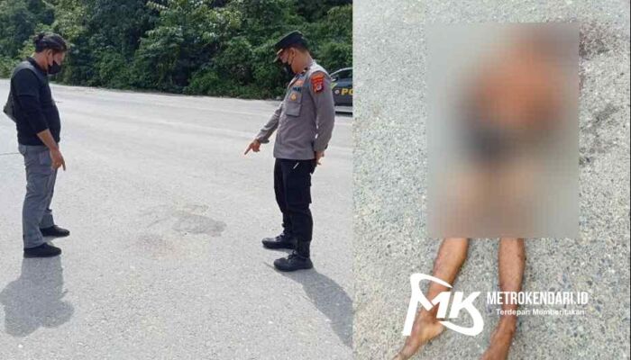 Geger, Seorang Pria Ditemukan Tergeletak Tak Sadarkan Diri di Jalan Poros Ranomeeto-Puwatu