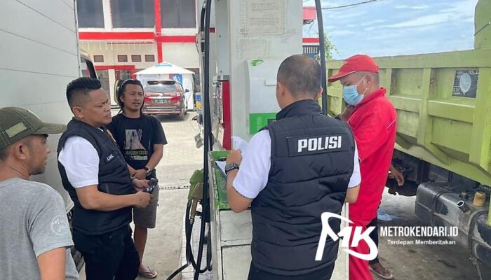 Polda Sultra Intens Patroli di SPBU Antisipasi Penyalahgunaan BBM Bersubsidi