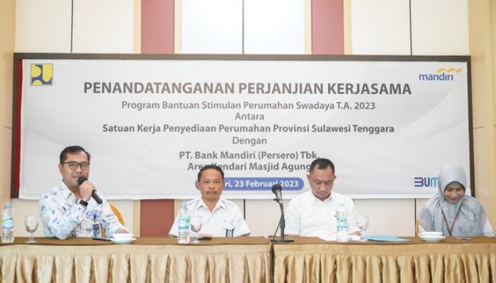 Kementerian PUPR Kembali Gandeng Bank Mandiri Salurkan Dana BSPS di Sultra