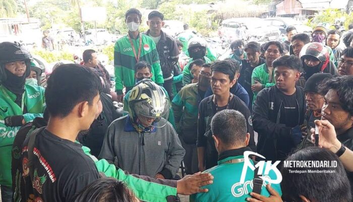 Menegangkan, Sebuah Resto di Kendari Dikepung Ratusan Driver Ojol