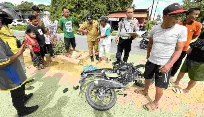 Pelajar SMP Alami Luka Parah Usai Tabrak Truk di Wua-wua Kendari