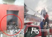 Gerbang Ranomeeto-Kendari Terbakar, Diduga Akibat Ada yang Bakar Sampah