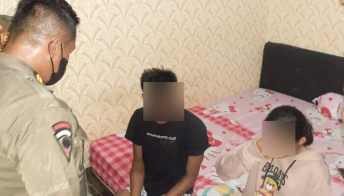 Apes, Pasangan ABG di Kendari Terjaring Razia Saat Berduaan di Kamar Kos