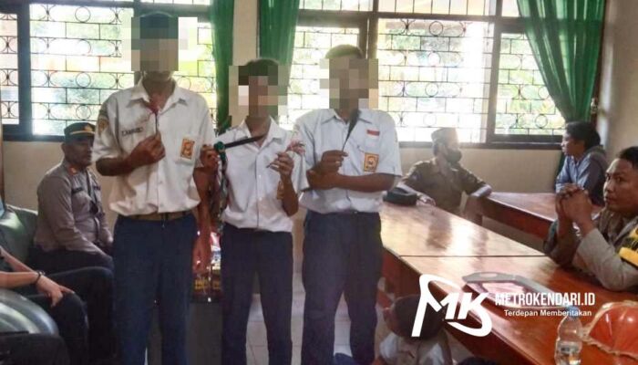 3 Pelajar SMP di Kendari Kedapatan Bawa Busur dan Badik di Sekolah