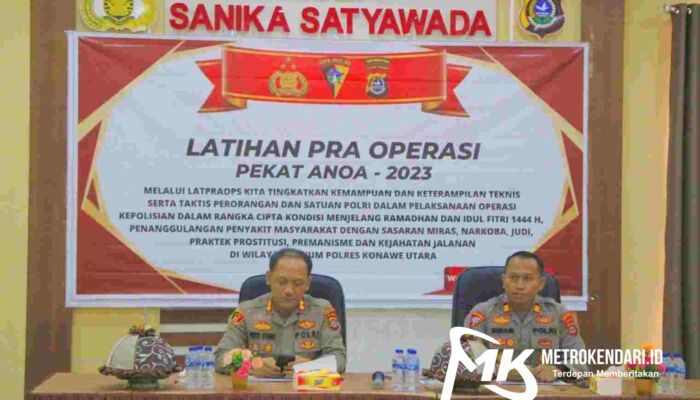 Polres Konut Akan Gelar Operasi Pekat Jelang Ramadhan 2023, Ini Sasarannya