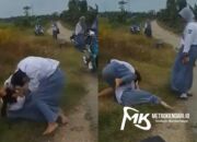 Viral! Dua Siswi SMA di Konawe Adu Jotos Gara-gara Bau Kaos Kaki