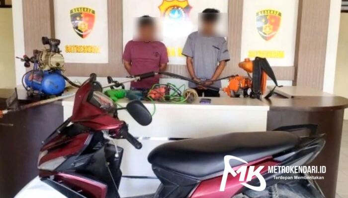 Buser 77 Ringkus Pencuri Motor yang Resahkan Warga di Kendari