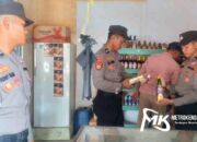 Razia Miras di Konawe Utara, Polisi Sita Puluhan Botol Minuman Jenefer