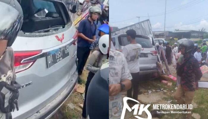 Tragis! Mobil Tabrak Kios Warga di Kendari, Seorang Bocah Dilaporkan Tewas