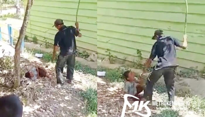 Viral Video Bapak Pukul Anak Pakai Kayu Tanpa Ampun, Diduga Ini Sebabnya