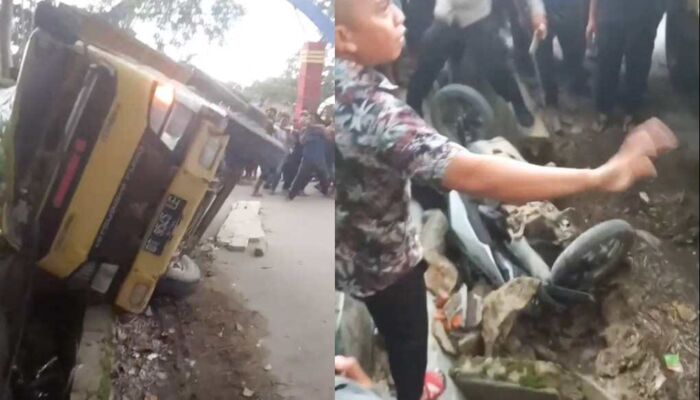 BREAKING NEWS: Pengendara Motor Tewas Tertimpa Truk di Jalan Lapas Baruga Kota Kendari