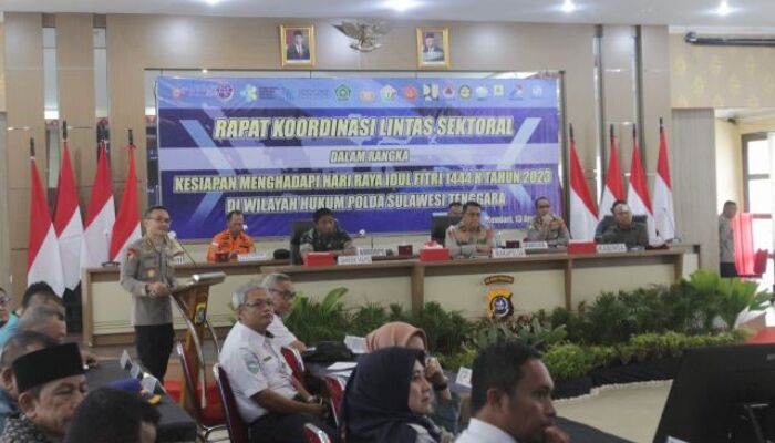 Jelang Lebaran Idul Fitri 2023, Polda Sultra Gelar Rakor Lintas Sektoral