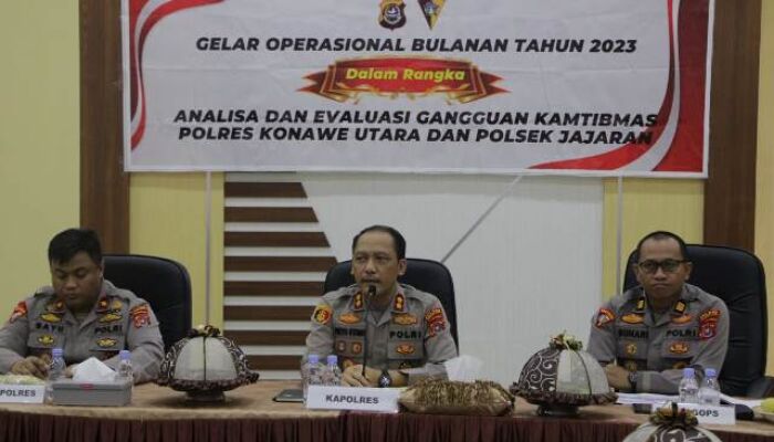 Antisipasi Gangguan Jelang Pilkades Serentak, Polres Konut Siagakan Pengamanan