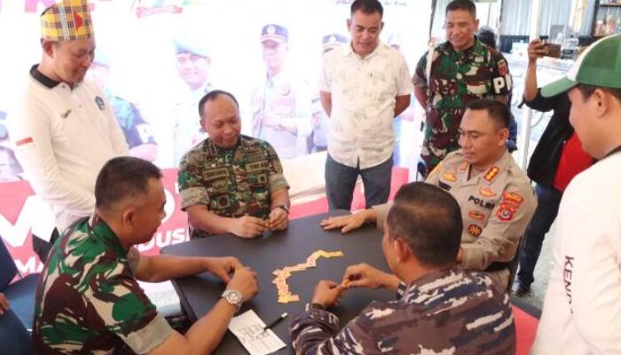 Jalin Sinergitas, TNI-Polri Gelar Kejuaraan Letta Domino di Kendari