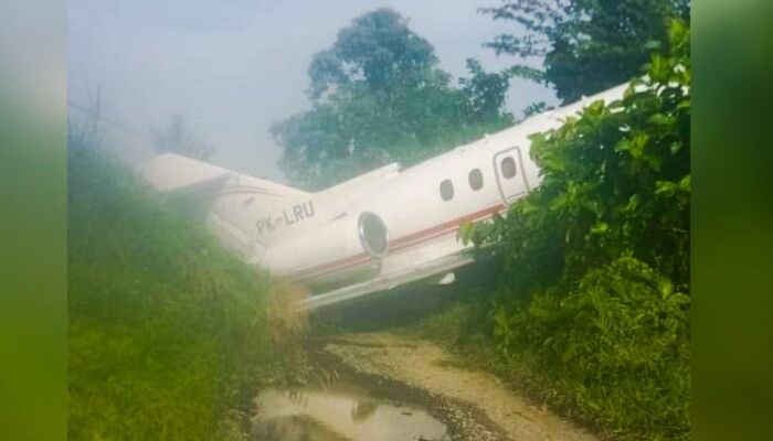 Pesawat Pengangkut Karyawan Tambang Alami Kecelakaan Saat Mendarat di Morowali