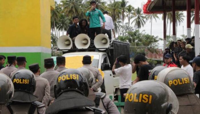 Polres Konut Kerahkan Personel Amankan Aksi Demo di Kantor PT Antam