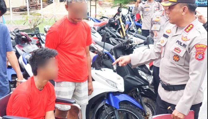 Bapak dan Anak di Kendari Ditangkap Buser 77 Usai Curi 5 Motor Warga