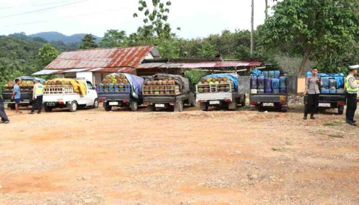 Polres Konut Gagalkan Penyelundupan Ribuan Tabung Gas Elpiji dan Pertalite ke Morowali