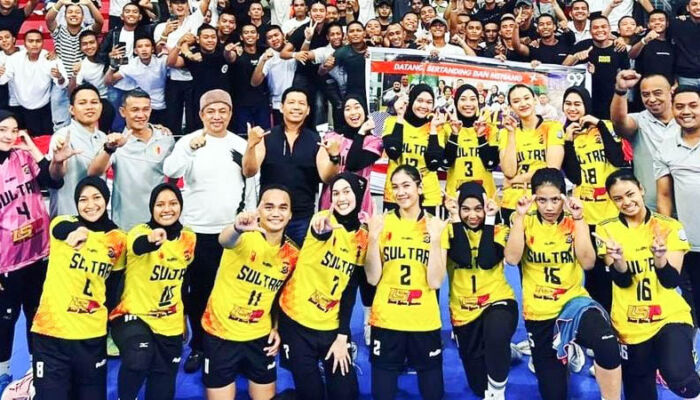 Kapolri Cup 2023, Tim Bola Voli Putri Sultra Raih Juara 3 Usai Kalahkan Kaltim