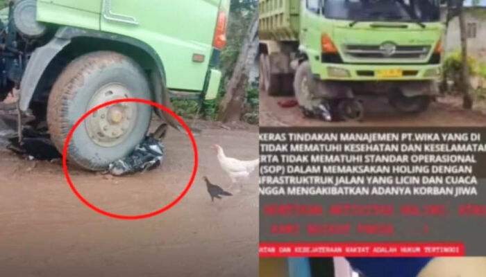 Dua Pelajar Terluka Parah Terlindas Dump Truk di Puriala Konawe