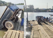 Lagi! Mobil Jatuh ke Sungai di Dermaga Pincara Laosu Konawe