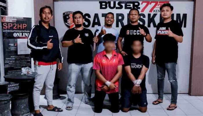 Dua Begal Bersenjata Tajam di Baruga Berhasil Dibekuk Buser 77 Polresta Kendari